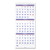 Deluxe Three-Month Reference Wall Calendar, Vertical Orientation, 12 x 27, White Sheets, 14-Month (Dec to Jan): 2022 to 2024 [SKU: AAGPM1128]