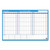 90/120-Day Undated Horizontal Erasable Wall Planner, 36 x 24, White/Blue Sheets, Undated [SKU: AAGPM23928]