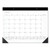 Contemporary Monthly Desk Pad, 22 x 17, White Sheets, Black Binding/Corners,12-Month (Jan to Dec): 2023 [SKU: AAGSK24X00]