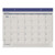 Fashion Color Desk Pad, 22 x 17, Stone/Blue Sheets, Blue Binding, Clear Corners, 12-Month (Jan to Dec): 2023 [SKU: AAGSK2517]