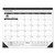 Ruled Desk Pad, 24 x 19, White Sheets, Black Binding, Black Corners, 12-Month (Jan to Dec): 2023 [SKU: AAGSK3000]