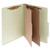 Pressboard Classification Folders, 3" Expansion, 2 Dividers, 6 Fasteners, Letter Size, Leaf Green Exterior, 10/Box [SKU: ACC15046]