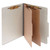 Pressboard Classification Folders, 3" Expansion, 2 Dividers, 6 Fasteners, Letter Size, Mist Gray Exterior, 10/Box [SKU: ACC15056]