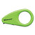 Compact Safety Ceramic Blade Box Cutter, Fixed Blade, 0.5" Blade, 2.25" Plastic Handle, Green [SKU: ACM16473]