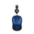 Illuminated Retractable Mouse, USB 2.0, Left/Right Hand Use, Dark Blue [SKU: ADEIMOUSES8L]