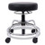 Alera HL Series Height-Adjustable Utility Stool, Backless, Supports Up to 300 lb, 24" Seat Height, Black Seat, Chrome Base [SKU: ALECS614]