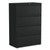 Lateral File, 4 Legal/Letter-Size File Drawers, Black, 36" x 18.63" x 52.5 [SKU: ALEHLF3654BL]