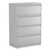 Lateral File, 4 Legal/Letter-Size File Drawers, Light Gray, 36" x 18.63" x 52.5 [SKU: ALEHLF3654LG]