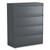 Lateral File, 4 Legal/Letter/A4/A5-Size File Drawers, Charcoal, 42" x 18.63" x 52.5 [SKU: ALEHLF4254CC]