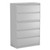 Lateral File, 5 Legal/Letter/A4/A5-Size File Drawers, 1 Roll-Out Posting Shelf, Light Gray, 42" x 18.63" x 67.63 [SKU: ALEHLF4267LG]