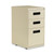 File Pedestal, Left or Right, 3-Drawers: Box/Box/File, Legal/Letter, Putty, 14.96" x 19.29" x 27.75 [SKU: ALEPABBFPY]