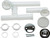 Moen 90530 Tub Drain, PVC, White, Chrome, For: 14 in and 16 in Tubs [SKU: ORG0755769]