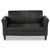 Alera Reception Lounge Furniture, Loveseat, 55.5w x 31.5d x 33.07h, Black [SKU: ALERL22LS10B]