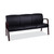 Alera Reception Lounge WL 3-Seat Sofa, 65.75w x 26d.13 x 33h, Black/Mahogany [SKU: ALERL2319M]
