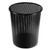 Urban Collection Punched Metal Wastebin, 20.24 oz, Perforated Steel, Black [SKU: AOPART20017]