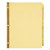 Preprinted Laminated Tab Dividers with Gold Reinforced Binding Edge, 25-Tab, A to Z, 11 x 8.5, Buff, 1 Set [SKU: AVE11306]