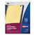 Preprinted Black Leather Tab Dividers w/Gold Reinforced Edge, 25-Tab, A to Z, 11 x 8.5, Buff, 1 Set [SKU: AVE11350]