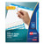 Print and Apply Index Maker Clear Label Dividers, 5-Tab, Color Tabs, 11 x 8.5, White, Blue Tabs, 5 Sets [SKU: AVE11410]