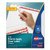Print and Apply Index Maker Clear Label Dividers, 8-Tab, 11 x 8.5, White, 5 Sets [SKU: AVE11437]