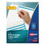 Print and Apply Index Maker Clear Label Dividers, 5-Tab, White Tabs, 11 x 8.5, White, 25 Sets [SKU: AVE11446]
