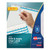 Print and Apply Index Maker Clear Label Plastic Dividers w/Printable Label Strip, 5-Tab, 11 x 8.5, Frosted Clear Tabs, 1 Set [SKU: AVE11449]