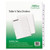 Table 'n Tabs Dividers, 10-Tab, 1 to 10, 11 x 8.5, White, White Tabs, 1 Set [SKU: AVE11670]