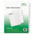 Table 'n Tabs Dividers, 12-Tab, 1 to 12, 11 x 8.5, White, White Tabs, 1 Set [SKU: AVE11672]