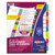 Customizable TOC Ready Index Multicolor Tab Dividers, 12-Tab, Jan. to Dec., 11 x 8.5, White, Contemporary Color Tabs, 1 Set [SKU: AVE11847]