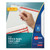 Print and Apply Index Maker Clear Label Plastic Dividers w/Printable Label Strip, 8-Tab, 11 x 8.5, Frosted Clear Tabs, 5 Sets [SKU: AVE12450]