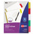 Write and Erase Big Tab Paper Dividers, 5-Tab, 11 x 8.5, White, Assorted Tabs, 1 Set [SKU: AVE23076]