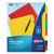 Heavy-Duty Plastic Dividers with Multicolor Tabs and White Labels , 8-Tab, 11 x 8.5, Assorted, 1 Set [SKU: AVE23084]