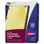Preprinted Black Leather Tab Dividers w/Copper Reinforced Holes, 25-Tab, A to Z, 11 x 8.5, Buff, 1 Set [SKU: AVE25180]