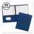 Two-Pocket Folder, Prong Fastener, 0.5" Capacity, 11 x 8.5, Dark Blue, 25/Box [SKU: AVE47975]