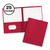 Two-Pocket Folder, Prong Fastener, 0.5" Capacity, 11 x 8.5, Red, 25/Box [SKU: AVE47979]