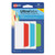 Ultra Tabs Repositionable Tabs, Wide and Slim: 3" x 1.5", 1/3-Cut, Assorted Colors, 24/Pack [SKU: AVE74775]