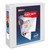 Heavy-Duty View Binder with DuraHinge and Locking One Touch EZD Rings, 3 Rings, 4" Capacity, 11 x 8.5, White [SKU: AVE79104]
