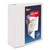 Heavy-Duty View Binder with DuraHinge and Locking One Touch EZD Rings, 3 Rings, 5" Capacity, 11 x 8.5, White [SKU: AVE79106]