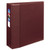 Heavy-Duty Non-View Binder with DuraHinge and Locking One Touch EZD Rings, 3 Rings, 4" Capacity, 11 x 8.5, Maroon [SKU: AVE79364]