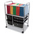 Letter/Legal File Cart with Five Storage Drawers, Metal, 5 Drawers, 21.63" x 15.25" x 28.63", Matte Gray/Black [SKU: AVT34100]