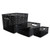 Weave Bins, 13.63 x 10.75 x 9, Black, 3/Pack [SKU: AVT40329]