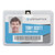ID Badge Holders with Clip, Horizontal, Clear 4.13" x 3.38" Holder, 3.88" x 3" Insert, 50/Pack [SKU: AVT75456]