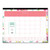 Day Designer Peyton Academic Desk Pad, Floral Artwork, 22 x 17, Black Binding, Clear Corners, 12-Month (July-June): 2022-2023 [SKU: BLS107938]