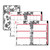 Analeis Create-Your-Own Cover Weekly/Monthly Planner, Floral, 8 x 5, White/Black/Coral, 12-Month (July to June): 2022 to 2023 [SKU: BLS130608]