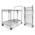 Stowaway Folding Carts, Metal, 2 Shelves, 250 lb Capacity, 35" x 37.25" x 22", Chrome [SKU: BOSBSACLGCR]