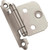 Amerock 1887612 Cabinet Hinge, 3/8 in Inset, Satin Nickel [SKU: ORG7133770]