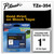 TZe Standard Adhesive Laminated Labeling Tape, 0.94" x 26.2 ft, Gold on Black [SKU: BRTTZE354]