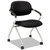 HVL303 Nesting Arm Chair, Supports Up to 250 lb, 19" Seat Height, Black Seat, Black Back, Silver Base [SKU: BSXVL303MM10X]