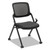 VL304 Mesh Back Nesting Chair, Supports Up to 250 lb, 19" Seat Height, Black Seat, Black Back, Black Base [SKU: BSXVL304BLK]