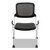 VL304 Mesh Back Nesting Chair, Supports Up to 250 lb, 19" Seat Height, Black Seat, Black Back, Silver Base [SKU: BSXVL304SLVR]