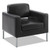 Corral Club Chair, 31.5" x 28" x 30.5", Black Seat, Black Back, Platinum Base [SKU: BSXVL887SB11]